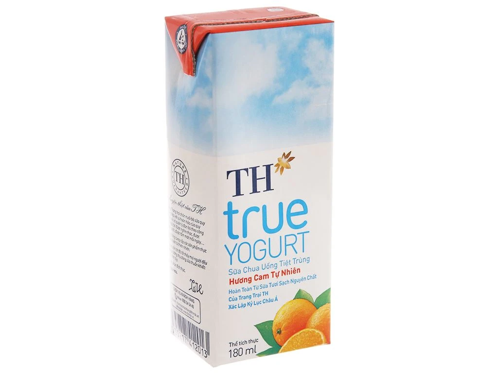 Thùng 48 hộp sữa chua uống hương cam TH True Yogurt 180ml