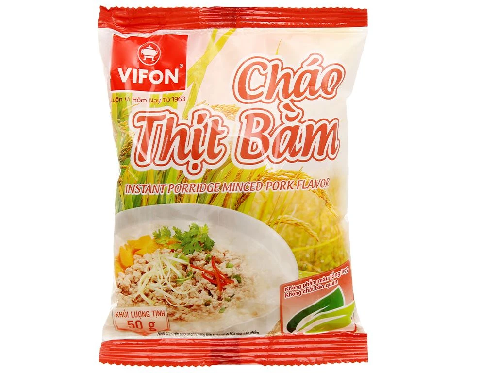 Thùng 50 gói cháo Vifon vị thịt bằm 50g